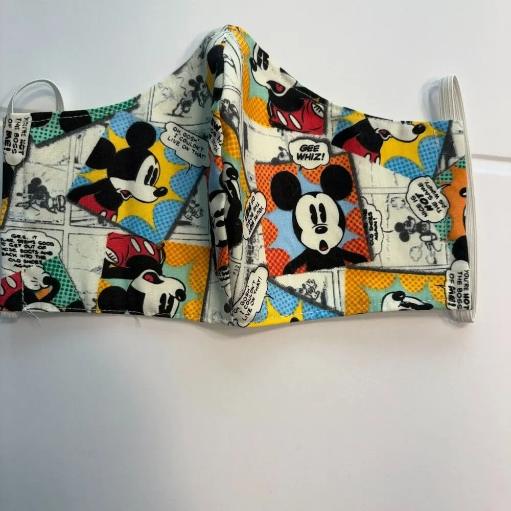 Handmade Disney Face Mask Set of 3 - Unused - Adult Size